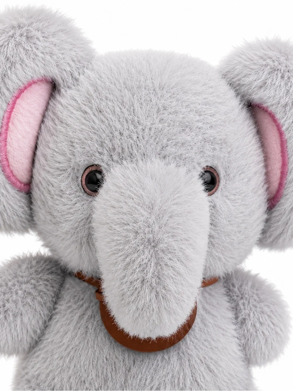 Cute Gray Elephant Plush Keychain Faux Fur Bag Charm La Valentina NWT Gift